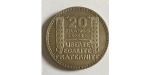 20 Франк Третя французька республіка (1870-1940)  Срібло 