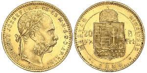 20 Франк / 8 Форінт Австро-Угорщина (1867-1918) Золото Франц Иосиф I (1830 - 1916)
