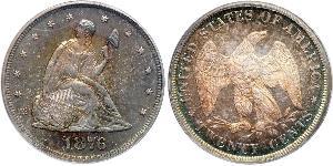 20 Цент США (1776 - ) Мідь/Срібло 