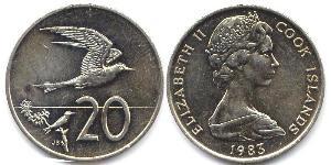 20 Цент Cook Islands (1965 - ) Нікель/Мідь 
