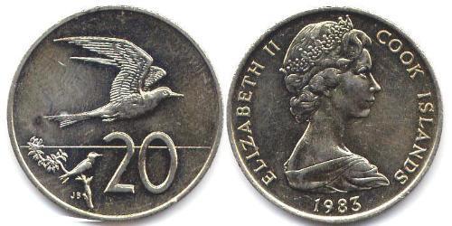 20 Цент Cook Islands (1965 - ) Нікель/Мідь 