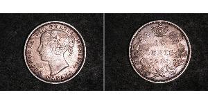 20 Цент Канада Серебро Виктория (1819 - 1901)