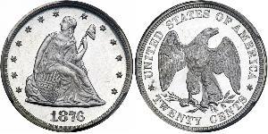 20 Цент США (1776 - ) Серебро/Медь 