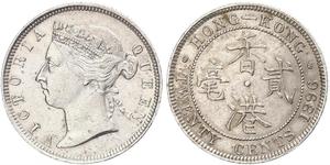 20 Цент Гонконг Срібло Вікторія (1819 - 1901)