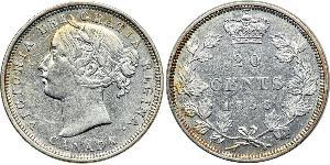 20 Цент Канада Срібло Вікторія (1819 - 1901)
