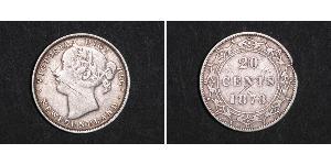 20 Цент Канада / Ньюфаундленд і Лабрадор Срібло Вікторія (1819 - 1901)