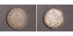 20 Цент Канада / Ньюфаундленд і Лабрадор Срібло Вікторія (1819 - 1901)