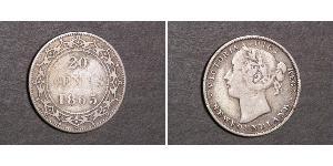 20 Цент Канада / Ньюфаундленд і Лабрадор Срібло Вікторія (1819 - 1901)