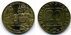 20 Shilling Republic of Austria (1955 - ) Copper/Aluminium/Nickel 