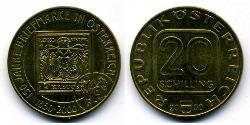 20 Shilling Republic of Austria (1955 - ) Copper/Aluminium/Nickel 