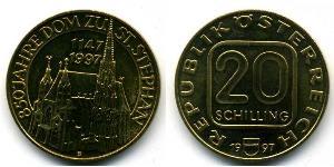 20 Шиллинг Австрийская Республика(1955 - ) Алюминий/Никель/Медь 