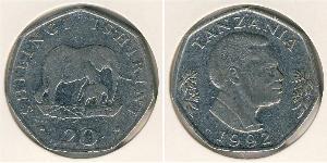 20 Шилінг Танзанія (1964 - ) Нікель/Мідь 