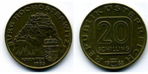 20 Шилінг Австрійська Республіка (1955 - ) Нікель/Мідь/Алюміній 