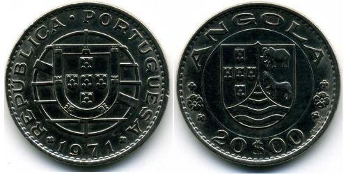 20 Эскудо Португалия / Portuguese Angola (1575-1975) Никель/Медь 
