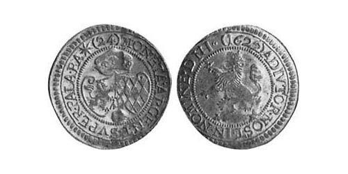 24 Kreuzer Ducato di Baviera (907 - 1623) Argento Massimiliano I di Baviera (elettore)(1573 – 1651)