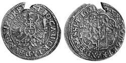 24 Kreuzer Principado de Ansbach (1398–1792) Plata Joachim Ernst, Margrave of Brandenburg-Ansbach (1583 – 1625)