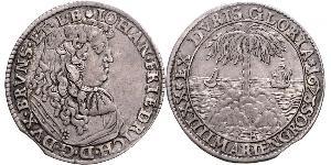 24 Mariengroschen Sacro Imperio Romano (962-1806) Plata Juan Federico de Brunswick-Luneburgo