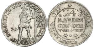24 Mariengroschen States of Germany Plata 