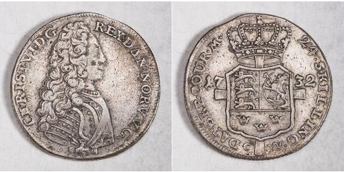 24 Skilling Dänemark Silber Christian VI. (Dänemark und Norwegen) (1699 - 1746)