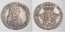 24 Skilling Denmark Silver Christian VI of Denmark (1699 - 1746)