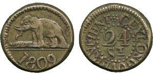 24 Stiver Sri Lanka (1948 - ) Argento 