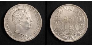 25000 Leu Romania Argento 