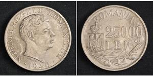 25000 Leu Romania Argento 