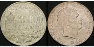 25000 Leu Romania Argento 