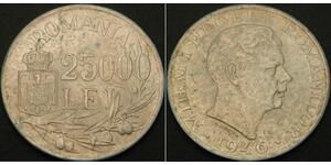 25000 Leu Romania Argento 