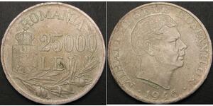 25000 Leu Rumänien Silber 
