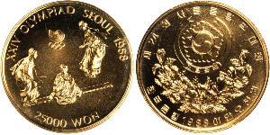 25000 Won Corea del Sud Oro 