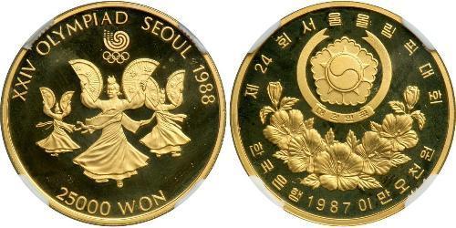 2500 Won Südkorea Gold 