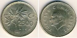 2500 Лира Турция (1923 - )  