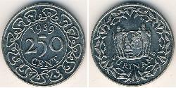 250 Cent Suriname (1975 - ) Copper/Nickel 