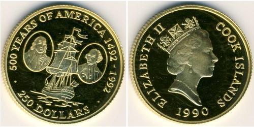 250 Dollar Cook Islands (1965 - ) Gold 