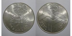 250 Escudo Portuguese Republic (1975 - ) Silver 