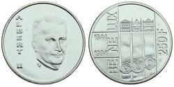 250 Franc Belgio Argento 