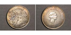 250 Franc Lussemburgo Argento 