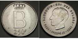 250 Franc Belgium Silver Leopold III of Belgium