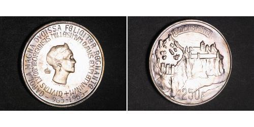 250 Franc Luxembourg Silver 