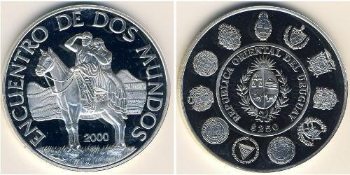 250 Peso Uruguay (1825 - ) Silver 