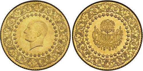 250 Piastre 土耳其 金 穆斯塔法·凯末尔·阿塔图尔克