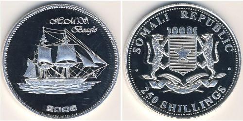 250 Shilling Somalie Argent 