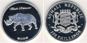250 Shilling 索马里 銀 