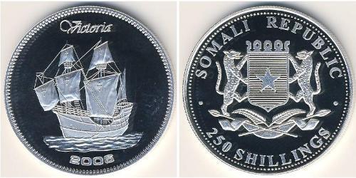 250 Shilling 索马里 銀 