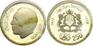 250 Дирхам Марокко Золото Хасан II (1929 - 1999)