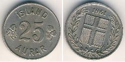 25 Aurar Island (1944 - ) Kupfer/Nickel 