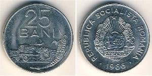 25 Ban Socialist Republic of Romania (1947-1989) Nickel/Stahl 