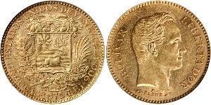 25 Bolivar Venezuela (1811 - ) Gold Simon Bolivar (1783 - 1830)