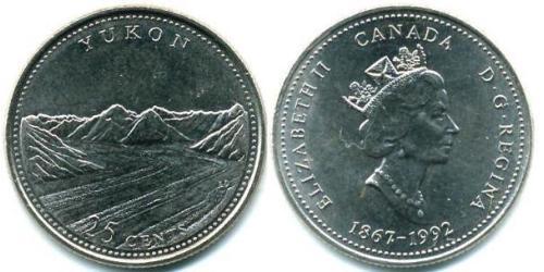 25 Cent Canada Acciaio 